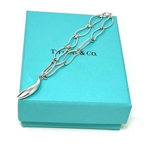 Authentic Tiffany & Co. Frank Gehry Fish Dangle Charm Bracelet